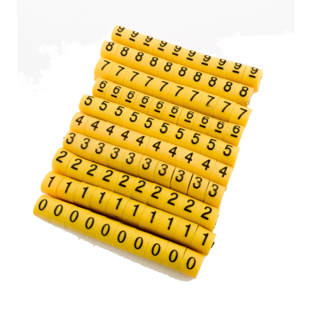 Identificador Marcador Fios Cabos Anilhas 300pcs 0A9 EC-0 - JNG