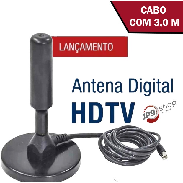 Antena de TV para TV Digital, Portátil HDTV para Interiores