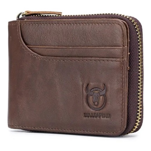 Carteira Bullcaptain 029 - Couro Legítimo - Rfid Anti Clone