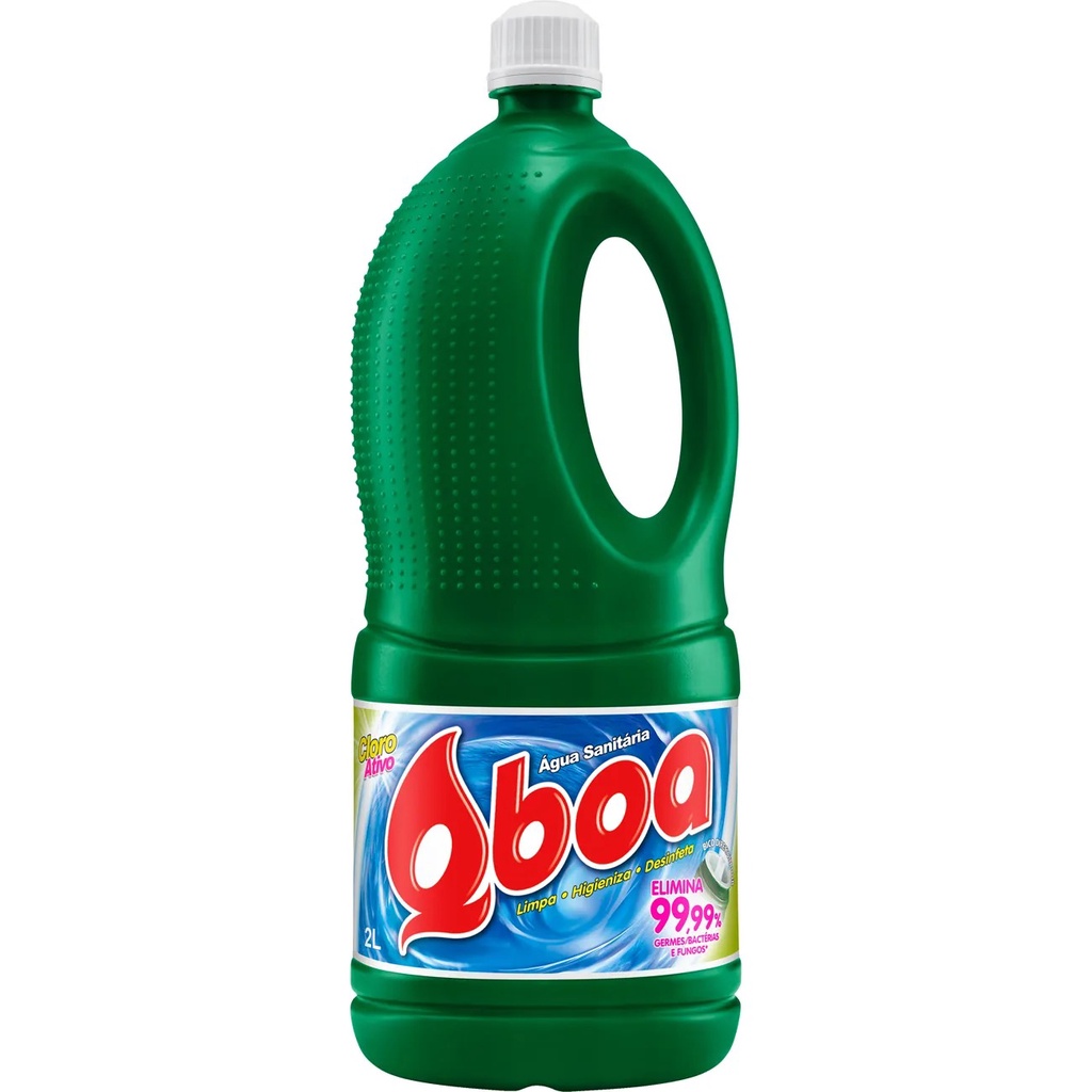 Agua sanitaria QBOA com 6 unidades de 2LT