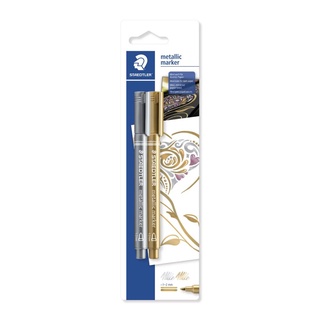 Caneta Marcadora Metálica STAEDTLER c/ 2 Cores