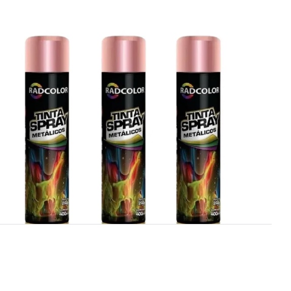 Tinta Spray Radcolor Rose Gold 400 ml. | Shopee Brasil