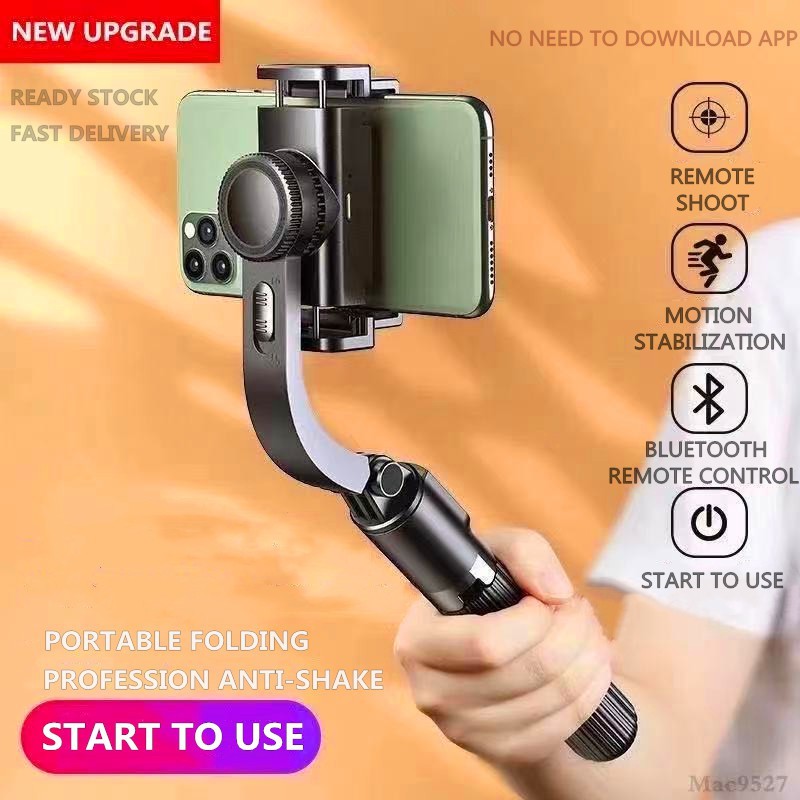 Estabilizador De Telefone Anti-shake Handheld Cardan Tiro Tripé Multi-Função Selfie Vara Ao Vivo Câmera Celular Titular Suporte Do Hot Fixação L08