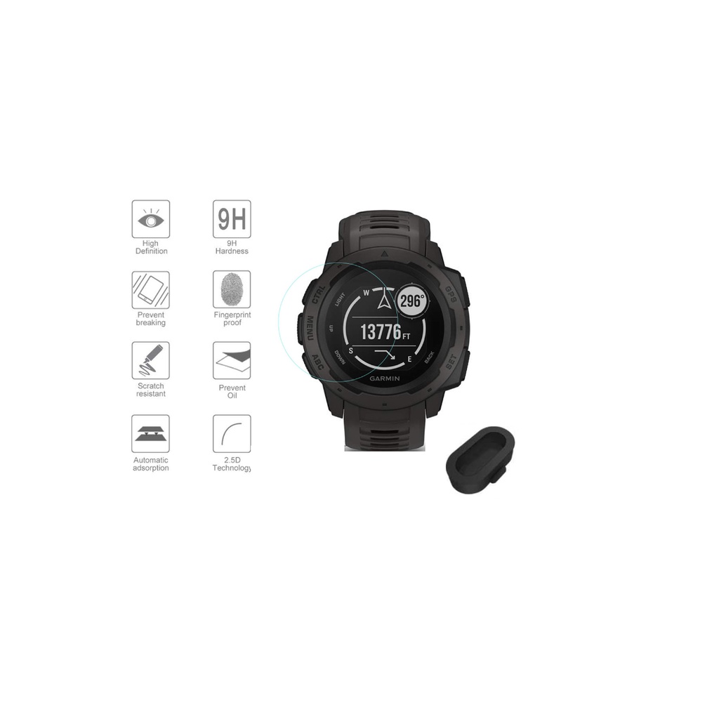Relógio Garmin Instinct 2S - Grafite com Monitor Cardíaco de Pulso e GPS