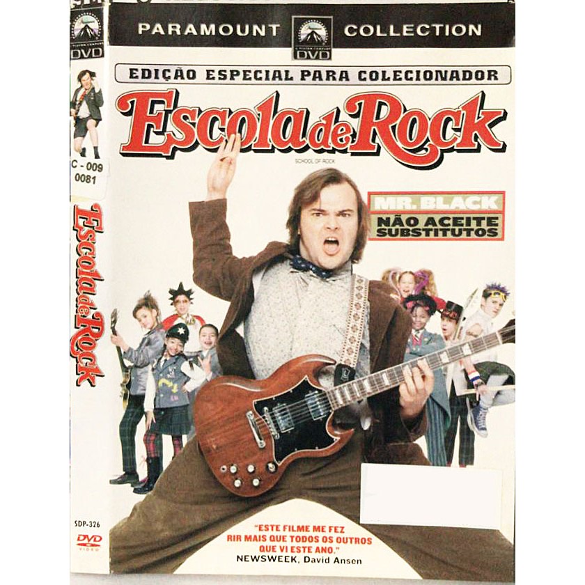 Blu-ray Escola De Rock - Jack Black Dublado Original + Luva