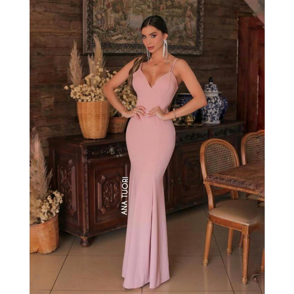 Vestido sereia hot sale para madrinha