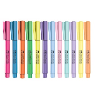 Kit Marca Texto FABER-CASTELL Grifpen c/ 12 Unids (6 Normais + 6 Pastel)