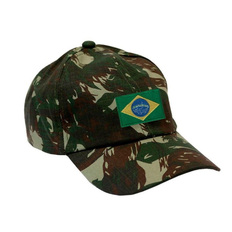 Patch Bandeira do Brasil Estilizada Rapina Militar - Artigos