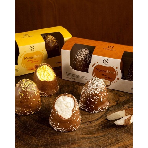 Monte Bello Cacau Show caixa com 3 unidades Chocolate ao Leite com  Marshmarllow Diversos Sabores para presente para se deliciar