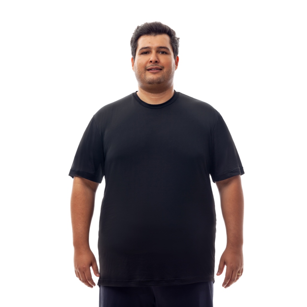 Camiseta Plus Size Dry Fit Proteção Solar Tecido Malha Fria poliamida academia fitness