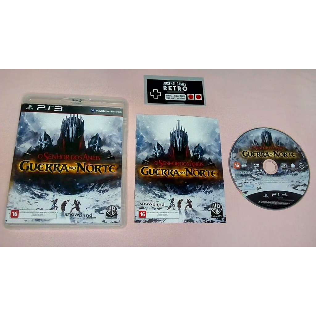 Jogo Ps3 O Senhor Dos Anéis - Guerra No Norte - Desconto no Preço