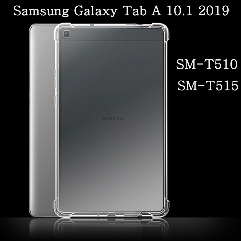 Capa De Silicone Flexível Transparente Anti-Impacto Para Samsung Galaxy Tab A 10.1 2019 Sm-T510 Sm-T515 10.1 Polegadas