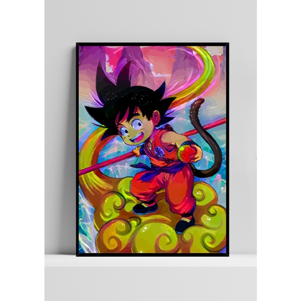 Dragon Ball - Panels Poster Emoldurado, Quadro em