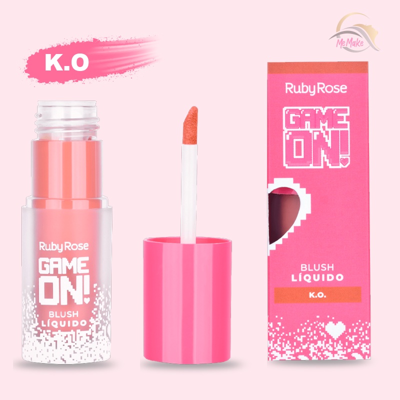 Blush Líquido Push Start Game On - Ruby Rose | Shopee Brasil