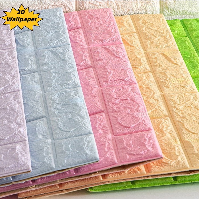 Papel De Parede Tijolinho 3D Decorativo Cozinha Casa Papel Adesivo