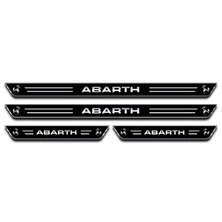 Soleira Abarth Resinado Adesivo 4 Portas Proteção