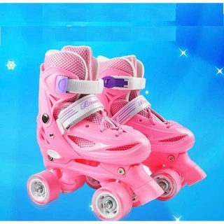 Patins 4 Rodas Quad Infantil Rosa Juvenil Push Com Trava Aventura  Melhor Presente Envio Imediato em Oferta na Shopee