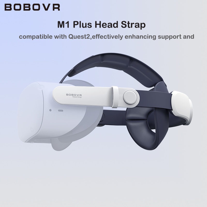 BOBOVR M1 Plus Cabeça Strap Compatível Com Metata Quest 2 Melhorar A Suporte E Conforto Em VR Experiência Reduzir O Rosto Pressão