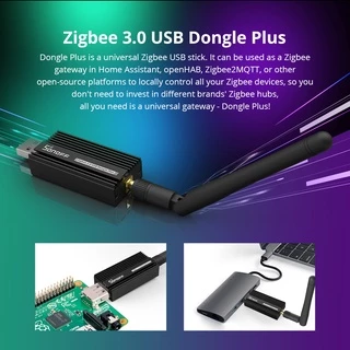 SONOFF ZB Dongle-E Zigbee 3.0 USB Plus Analisador Sem Fio Zigbee2MQTT Captura De Interface Com Antena em Oferta na Shopee