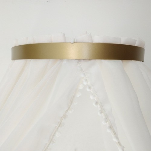 Dossel Com Cortinado Voil Palha