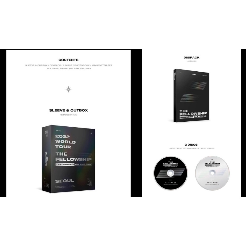 ATEEZ 2022 World Tour-the Fellowship : Beginning of End DVD/BLU