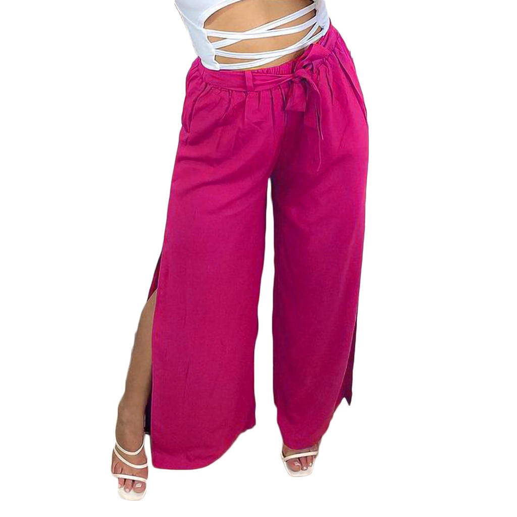 wide leg calÃ§as folgadas de viscose