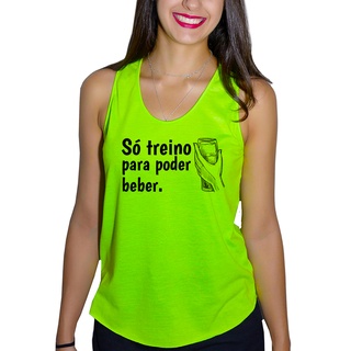 Blusa Feminina Regata Refrescante Frases Fitness Academia Treino Crossfit