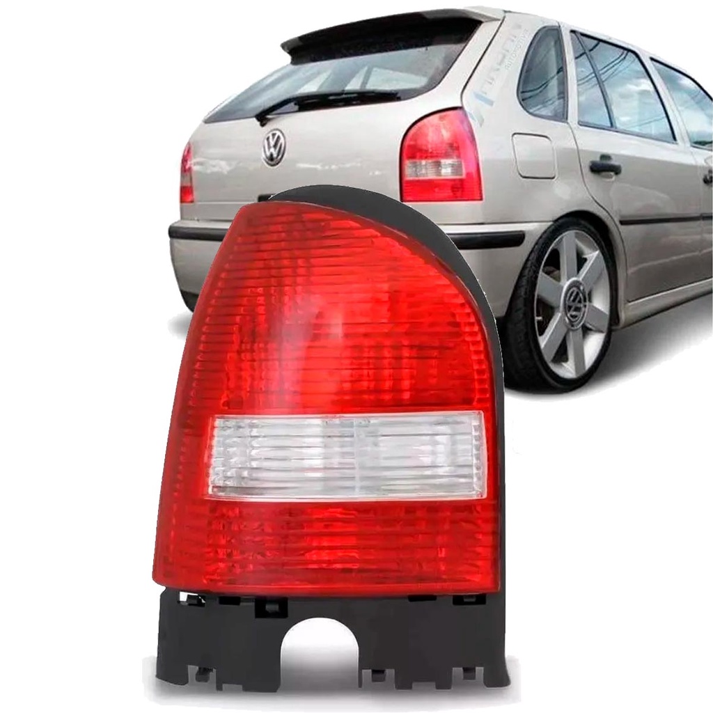 Lanterna Traseira Gol G3 1999 2000 2001 2002 2003 2004 2005 Aba Preta ...