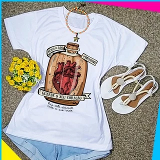 Blusa Feminina Católica Guarde o seu Coração camisa