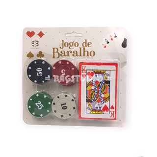 Kit Baralho Com 54 Cartas + 3 Dados Para Jogos - Compre Agora - Feira da  Madrugada SP