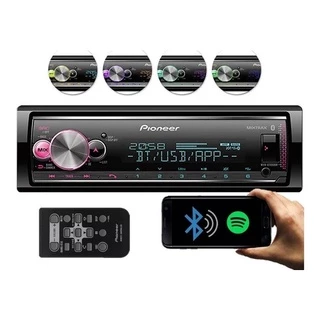Aparelho de Som Mp3 Pioneer Bluetooth Mvh-x7000br Auto Radio Usb Rms C/ Controle Original