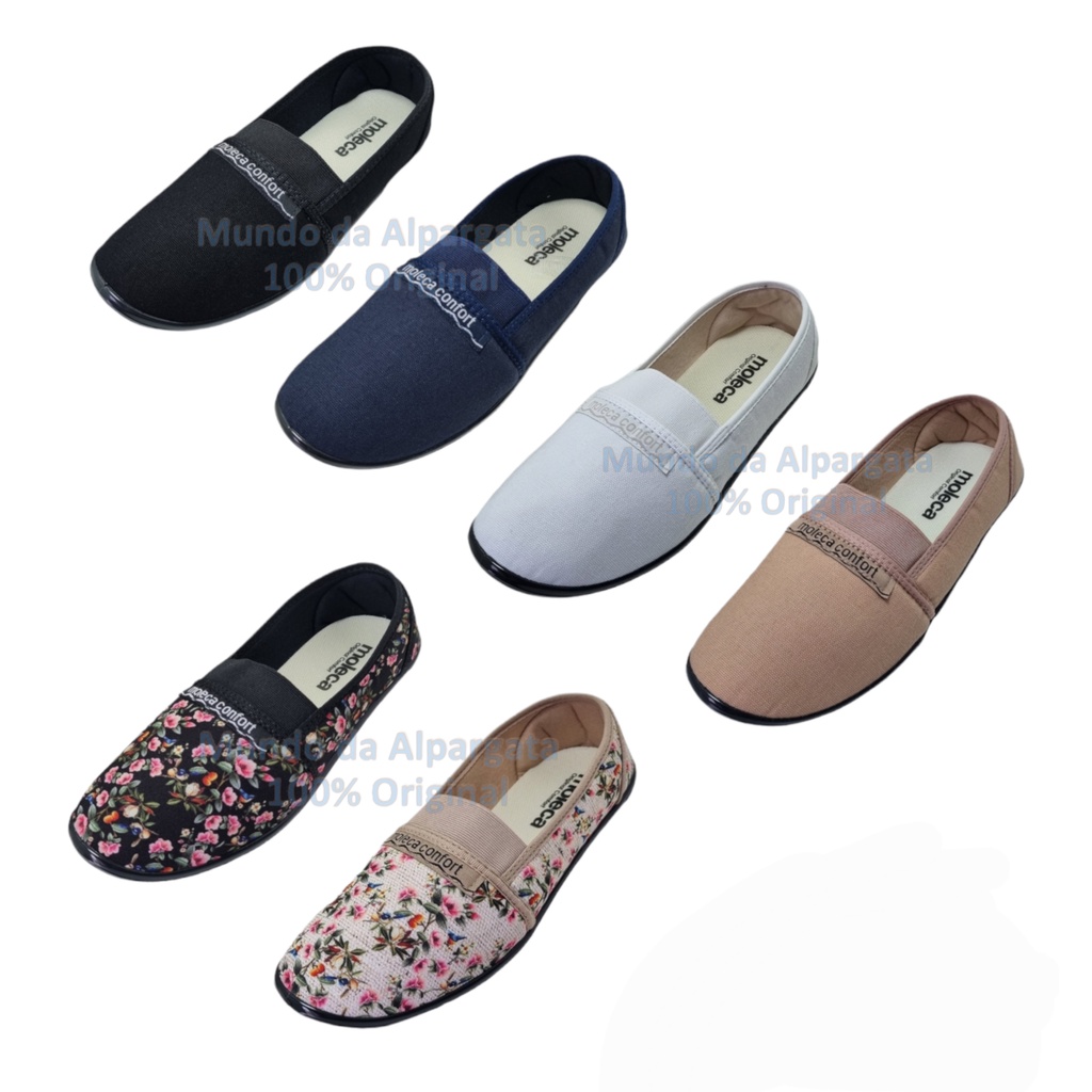 Sapatilha Original Feminina Moleca Linha Confort Varias Cores