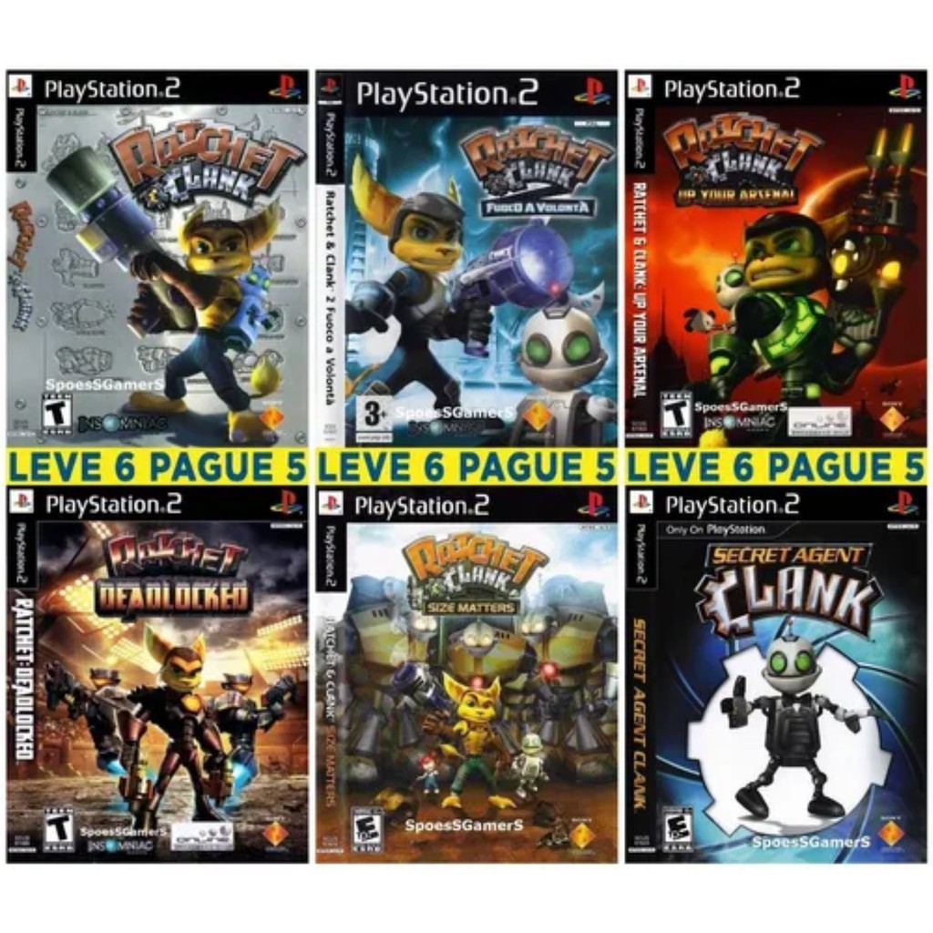 Ratchet & Clank Coleção (6 Jogos) Ps2 Desbloqueado Patch Shopee Brasil