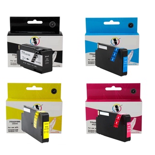 Kit 4 Cartucho Compatível para HP Plotter T120 T520 T130 T530 Designjet Eprinter 170 ML