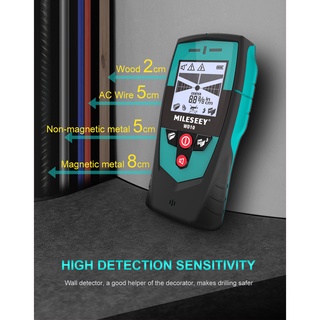 Sensor Detector De Parede Multi-Funcional Com De Área De Metal Display LCD