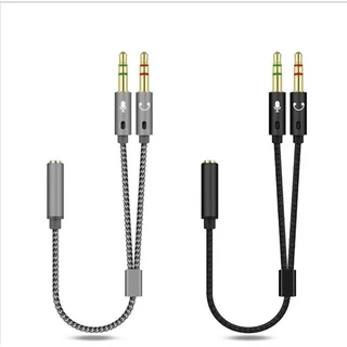 Adaptador P3 x P2 Para Pc Fone E Microfone Duplo Reforçado