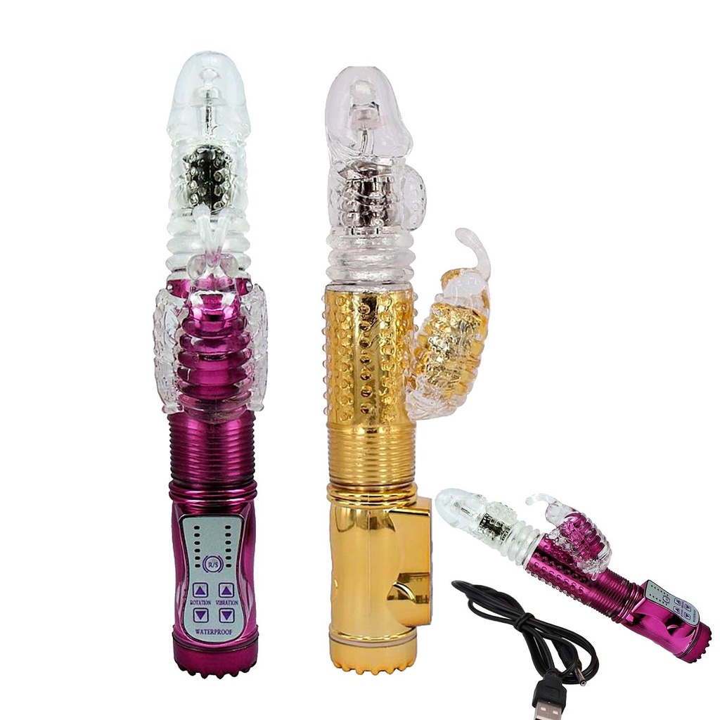 Vibrador Rotativo Recarregável Jack Rabbit Com 36 Vibrações E Estimulador Sex Shop Shopee Brasil 4070