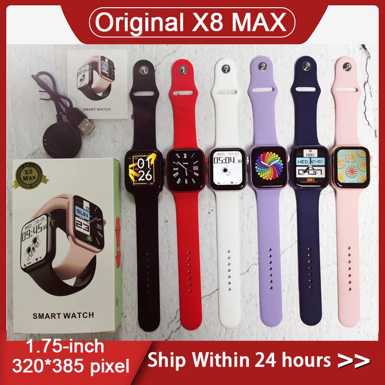 smartwatch Original X8 max 1,75 Polegadas IWO 13 Bluetooth Call i7 pro ...