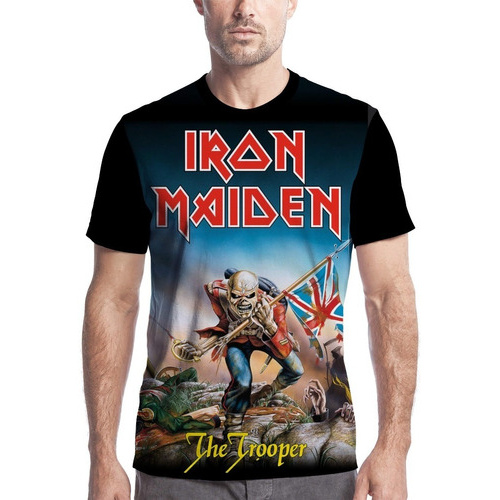 Camiseta Camisa Personalizada Iron Maiden Banda De Rock Kiss