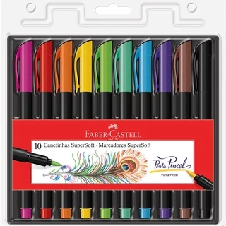 Canetas Brush Pen para Lettering - 6/7/9/12/17/24/ Cores