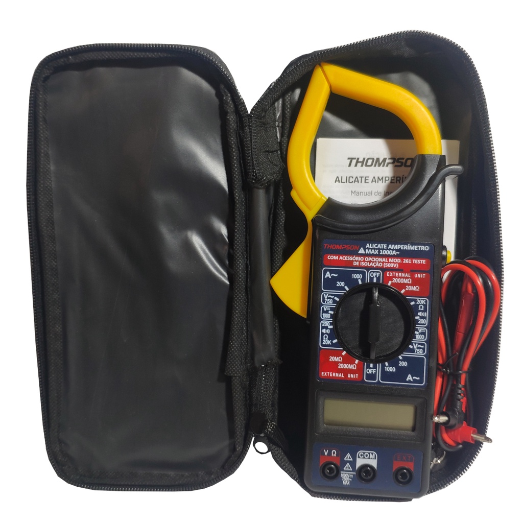 Alicate Amperímetro Multímetro Digital Multiteste Profissional | Shopee ...