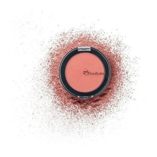 Blush Natura Aquarela Cores pó compacto rosto opaco matte 3g | Shopee Brasil