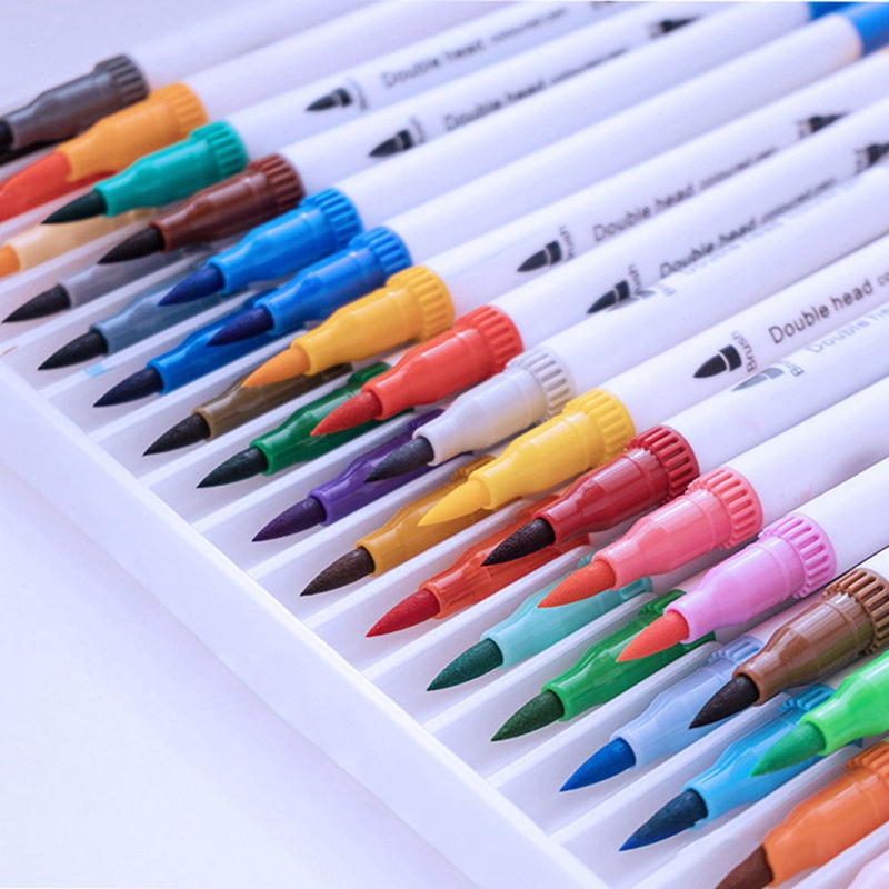 Caneta Brush Pen Kit Cores Shopee Brasil