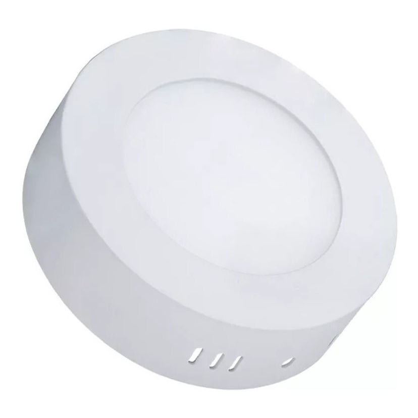 Luminária Painel Plafon Led Sobrepor Redondo 6w Bivolt