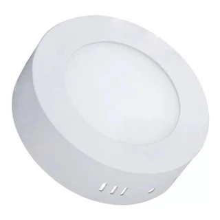 Luminária Painel Plafon Led Sobrepor Redondo 6w Bivolt