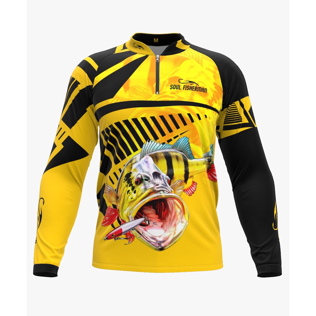 CAMISA CAMISETA DE PESCA PROTECAO SOLAR UV50 PERSONALIZADA TUCUNARE ...