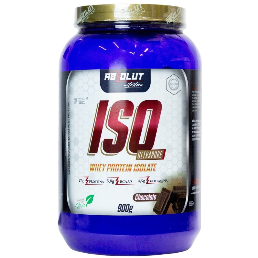 WHEY PROTEIN ISOLATE ISO ULTRAPURE 900G ABSOLUT NUTRITION