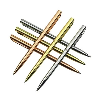 Caneta Esferográfica 1.0mm Em Metal Ouro Rosa Prata Presente Escritório Negócios Assinatura