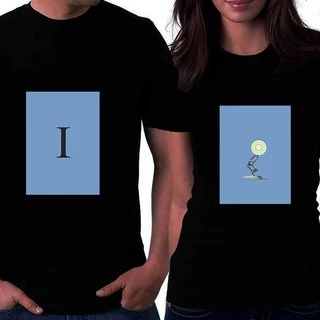 2 Camisas p/ casal Pixar Unissex