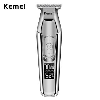 Kemei 5027 Barber Professional Hair Clipper Lcd 0mm Ondulado Barba Cabelo Trimmer Men Cortador De Cabelo Elétrico Máquina De Corte